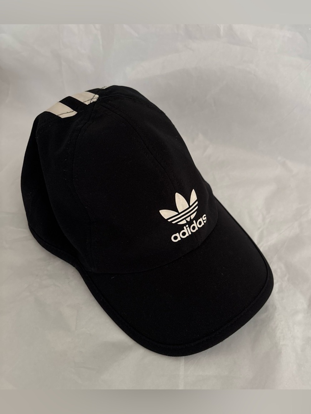 adidas Black and White Trefoil Cap